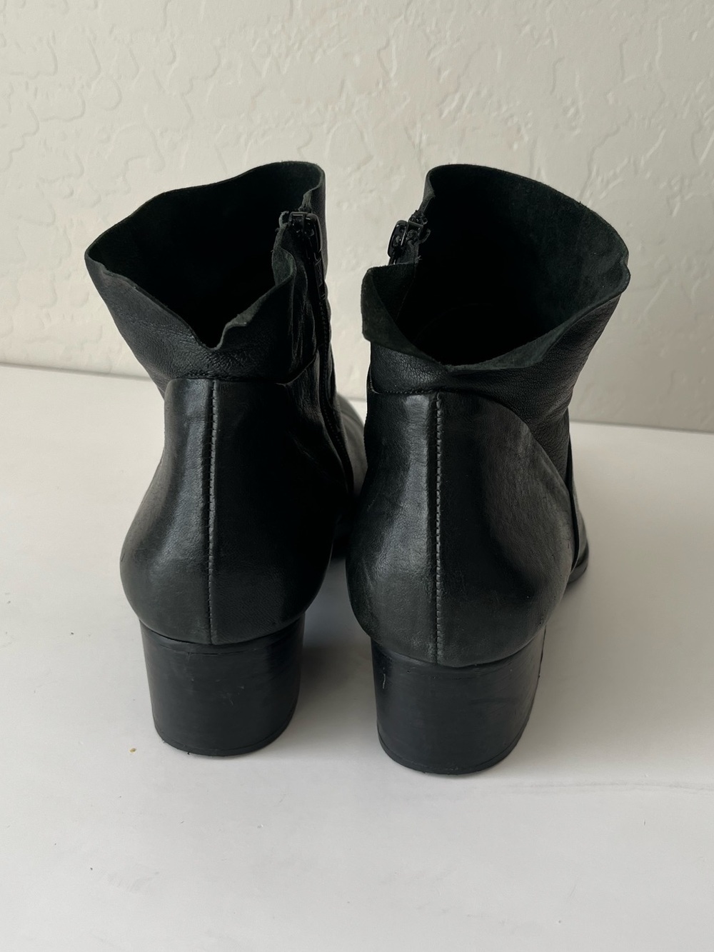 Paul Green Nelly Soft Leather Ankle Boots Booties Black Size PG 8 US 10.5 - Picture 5 of 9